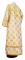 Стихарь алтарника - шёлк Ш3 "Мирликийский" (белый-золото) вид сзади, обиходная отделка
