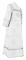 Стихарь алтарника - шёлк Ш3 "Симеон" (белый-серебро) (вид сзади), обыденная отделка
