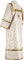 Стихарь алтарника - парча П "Омск" (белый-золото) (вид сзади), обиходные кресты