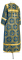 Стихарь алтарника - парча П "Убрус" (синий-золото) (вид сзади), обиходные кресты