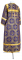 Стихарь алтарника - парча П "Убрус" (фиолетовый-золото) (вид сзади), обиходные кресты