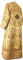 Стихарь алтарника - парча ПГ4 "Греческий виноград" (жёлтый-золото) (вид сзади), обиходная отделка