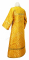 Стихарь алтарника - шёлк Ш2 "Суздаль" (жёлтый-золото) вид сзади, обыденная отделка