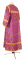 Стихарь алтарника - шёлк Ш2 "Острожский" (фиолетовый-золото) (вид сзади), обиходные кресты