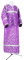 Стихарь детский из шёлка Ш2 (фиолетовый/серебро)