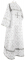 Стихарь алтарника - шёлк Ш3 "Любава" (белый-серебро) (вид сзади), обиходные кресты