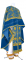 Греческое облачение священника - парча П "Виноград" (синее-золото) с бархатными вставками, обиходная отделка