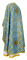 Греческое облачение священника - парча П "Николаев" (синее-золото) вид сзади, обиходная отделка