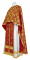 Греческое облачение священника - парча П "Мирликийская" (бордо-золото), обиходная отделка