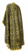 Греческое облачение священника - парча П "Василия" (чёрное-золото) вид сзади, обыденная отделка