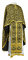 Греческое облачение священника - парча П "Василия" (чёрное-золото), обыденная отделка