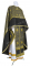 Греческое облачение священника - парча П "Коринф" (чёрное-золото) с бархатными вставками, обиходная отделка