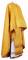Греческое облачение священника - парча П "Курск" (жёлтое-золото), обиходная отделка