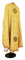 Греческое облачение священника - парча П "Кружевница" (жёлтое-золото) вид сзади, обиходная отделка