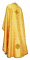 Греческое облачение священника - парча П "Старо-греческая"1 (жёлтое-золото) вид сзади, обиходная отделка