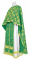 Греческое облачение священника - парча П "Мирликийская" (зелёное-золото), обиходная отделка