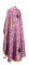 Греческое облачение священника - парча П "Шуя" (фиолетовое-золото) вид сзади, с бархатными вставками, обыденная отделка