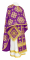 Греческое облачение священника - парча П "Кострома" (фиолетовое-золото), обиходная отделка