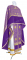 Греческое облачение священника - парча П "Коринф" (фиолетовое-золото) с бархатными вставками, обиходная отделка