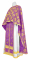Греческое облачение священника - парча П "Мирликийская" (фиолетовое-золото), обиходная отделка