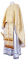 Греческое облачение священника - парча П "Растительный крест" (белое-золото), обиходные кресты
