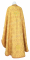 Греческое облачение священника - парча ПГ1 "Листок" (жёлтое-золото с бордо) (вид сзади), Соборные кресты