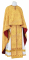 Греческое облачение священника - парча ПГ1 "Листок" (жёлтое-золото с бордо), Соборные кресты