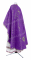 Греческое облачение священника - парча П "Алания" ПГ1 (фиолетовое-серебро) (вид сзади), обиходные кресты