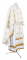 Греческое облачение священника - парча ПГ1 "Белозерск" (белое-золото), обиходная отделка