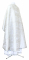 Греческое облачение священника - парча ПГ1 "Милет" (белое-серебро) (вид сзади), обыденная отделка