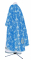 Греческое облачение священника - парча ПГ2 "Голгофа" (синее-серебро) вид сзади, обиходная отделка
