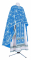 Греческое облачение священника - парча ПГ2 "Голгофа" (синее-серебро), обиходная отделка