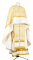 Греческое облачение священника - парча П "Георгиевский крест" (белое-золото) с бархатными вставками, обиходная отделка