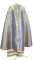 Греческое облачение священника - парча ПГ3 "Милет" (синее-золото) (вид сзади), обиходные кресты
