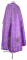 Греческое облачение священника - парча ПГ3 "Большой крест" (фиолетовое-серебро) (вид сзади), обиходная отделка