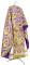 Греческое облачение священника - парча ПГ4 "Ваза" (фиолетовое-золото), обиходная отделка