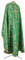 Греческое облачение священника - шёлк Ш2 "Серафимы" (зелёное-золото) вид сзади, обиходные кресты