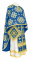 Греческое облачение священника - шёлк Ш3 "Кострома" (синее-золото), обиходная отделка