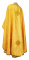Греческое облачение священника - шёлк Ш3 "Салим" (жёлтое-золото) (вид сзади), обыденная отделка