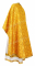 Греческое облачение священника - шёлк Ш3 "Казань" (жёлтое-золото) вид сзади, обыденная отделка