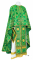 Греческое облачение священника - шёлк Ш3 "Иверский" (зелёное-серебро), обиходная отделка