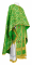 Греческое облачение священника - шёлк Ш3 "Николаев" (зелёное-золото), обиходная отделка