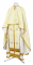 Греческое облачение священника - шёлк Ш3 "Вильно" (белое-золото), обыденная отделка