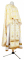 Греческое облачение священника - шёлк Ш3 "Белозерск" (белое-золото), обиходная отделка