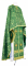 Греческое облачение священника - шёлк Ш4 "Почаев" (зелёное-золото), обиходная отделка