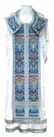 Требный комплект из парчи ПГ6 (синий/серебро)