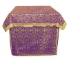 Облачение на престол из парчи ПГ1 (фиолетовый/золото)