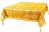 Пелена на престол/жертвенник из парчи ПГ4 (жёлтый/золото)