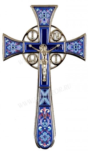 Крест напрестольный №4-1 (синий)
