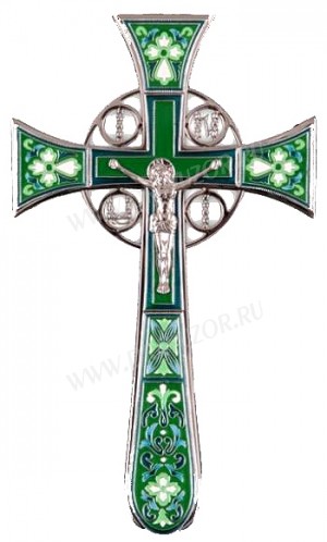 Крест напрестольный №4-1 (зелёный)